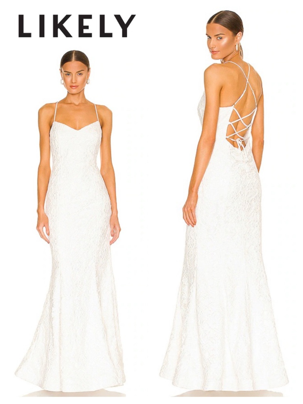 LIKELY Sardo Lace Gown
